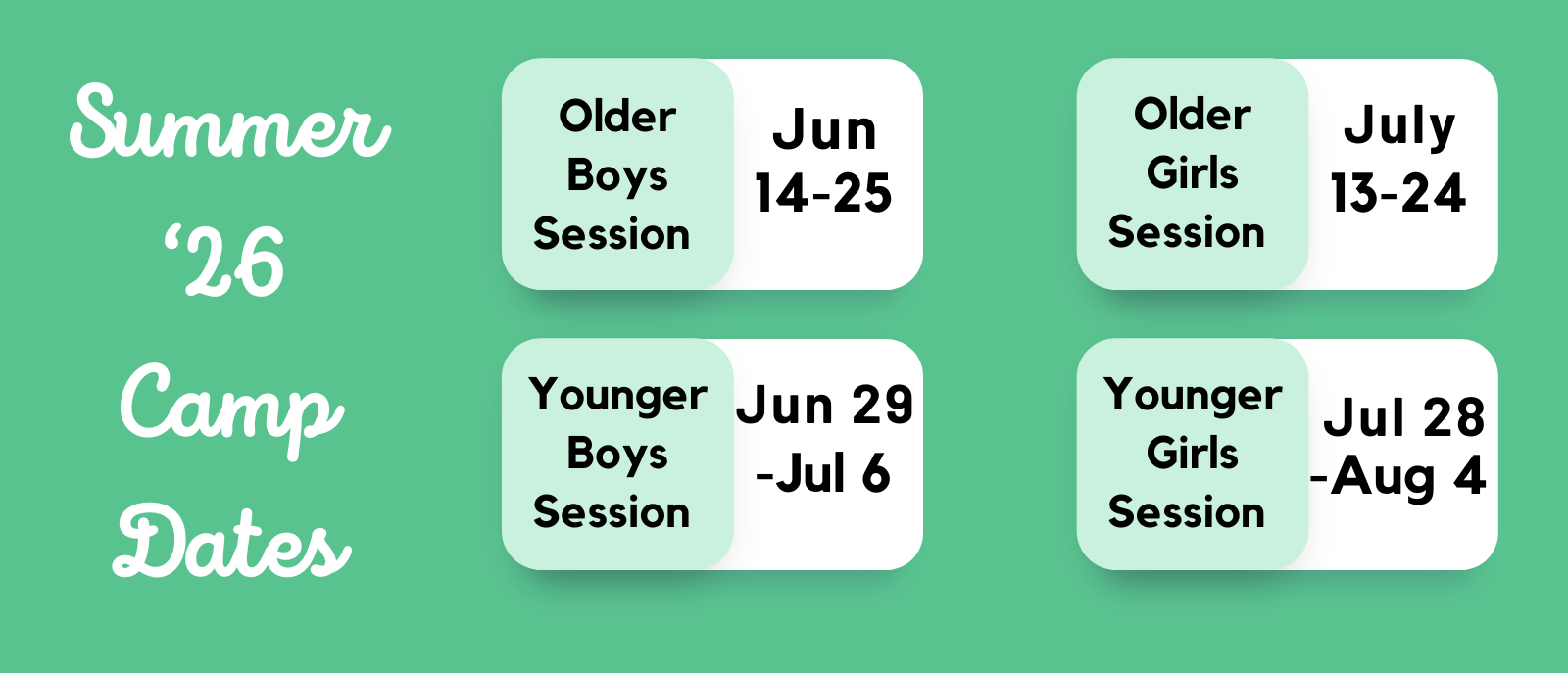 Summer Camp Dates